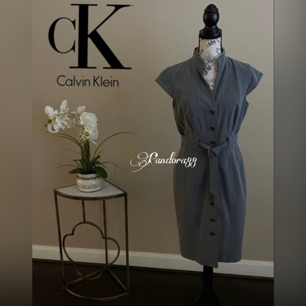 CK gray dress